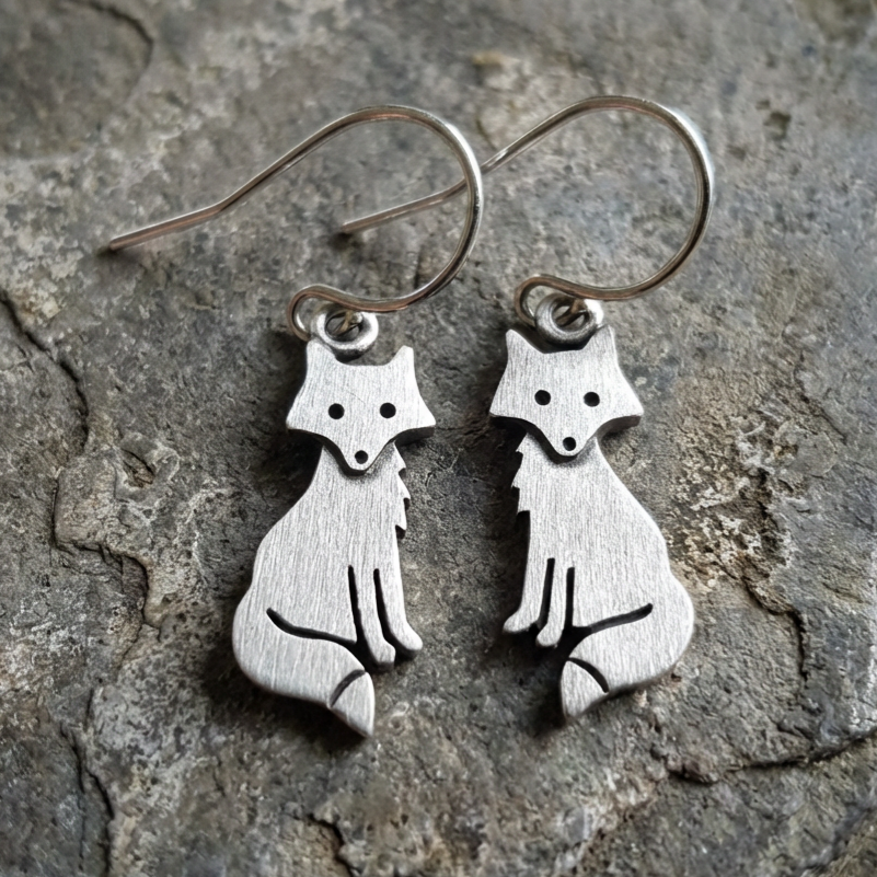 Retro Fox Earrings