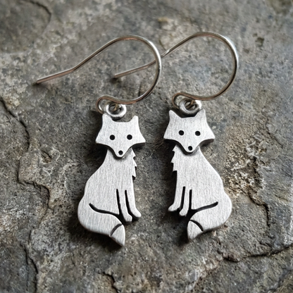 Retro Fox Earrings