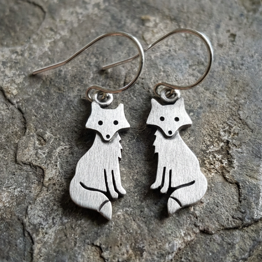 Retro Fox Earrings