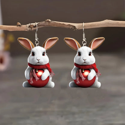 Charming Acrylic Rabbit Earrings