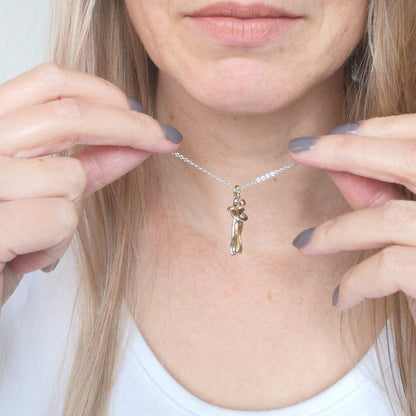 For Love - S925 The Things We Will Matter is I Had You & You Had Me Hug Couple Necklace