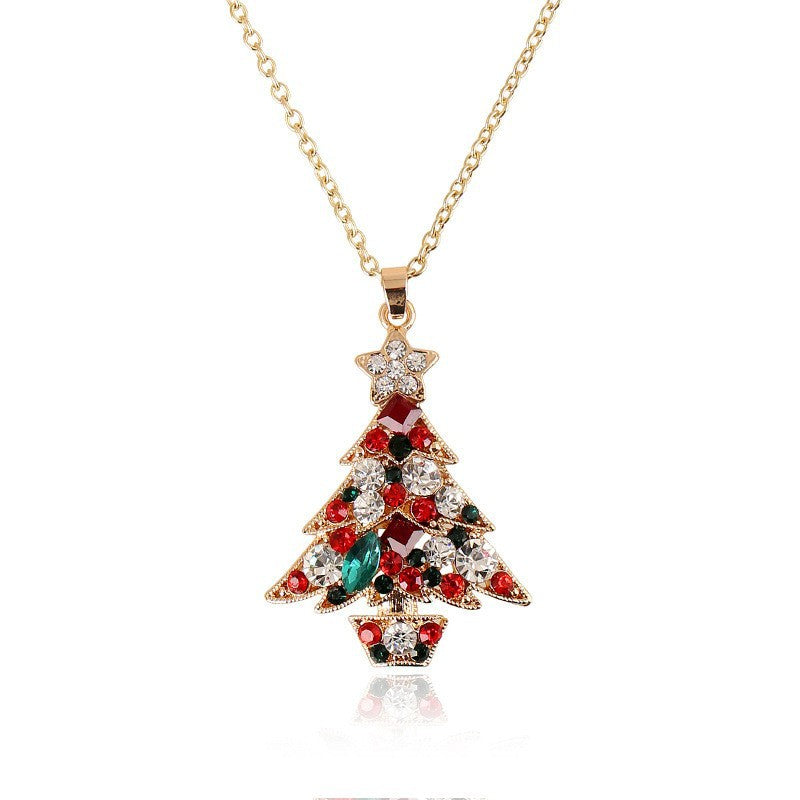 Vintage Christmas Set with Crystal Inlay
