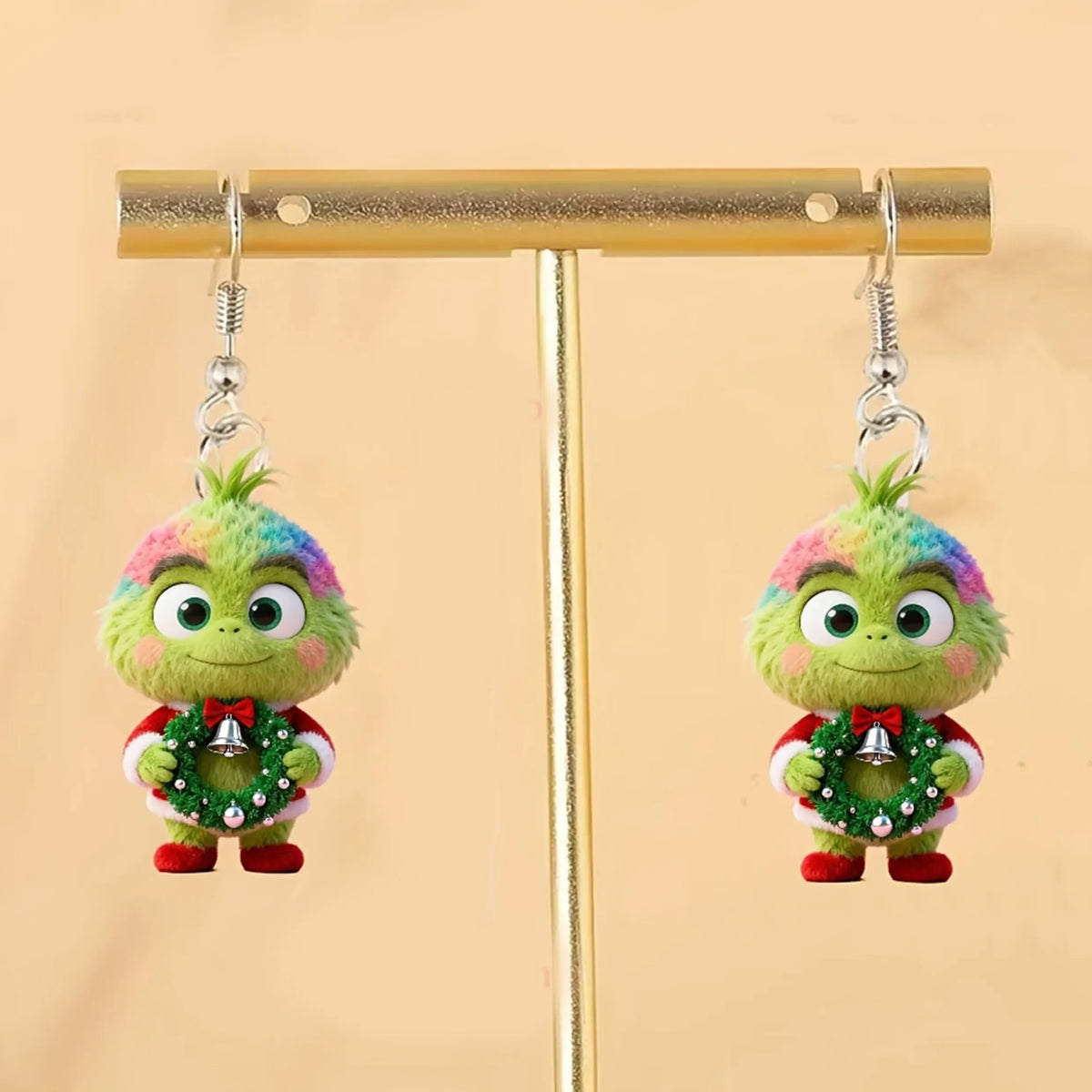 Christmas Hair Monster Earrings