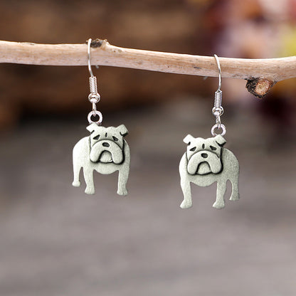 Vintage English Bulldog Earrings