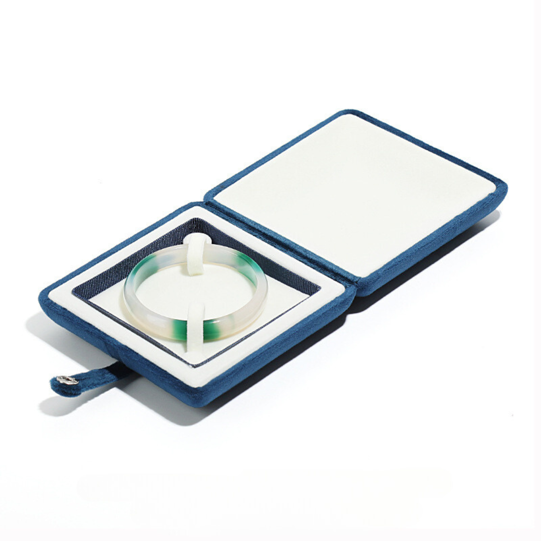 Blue Velvet Bracelet Case