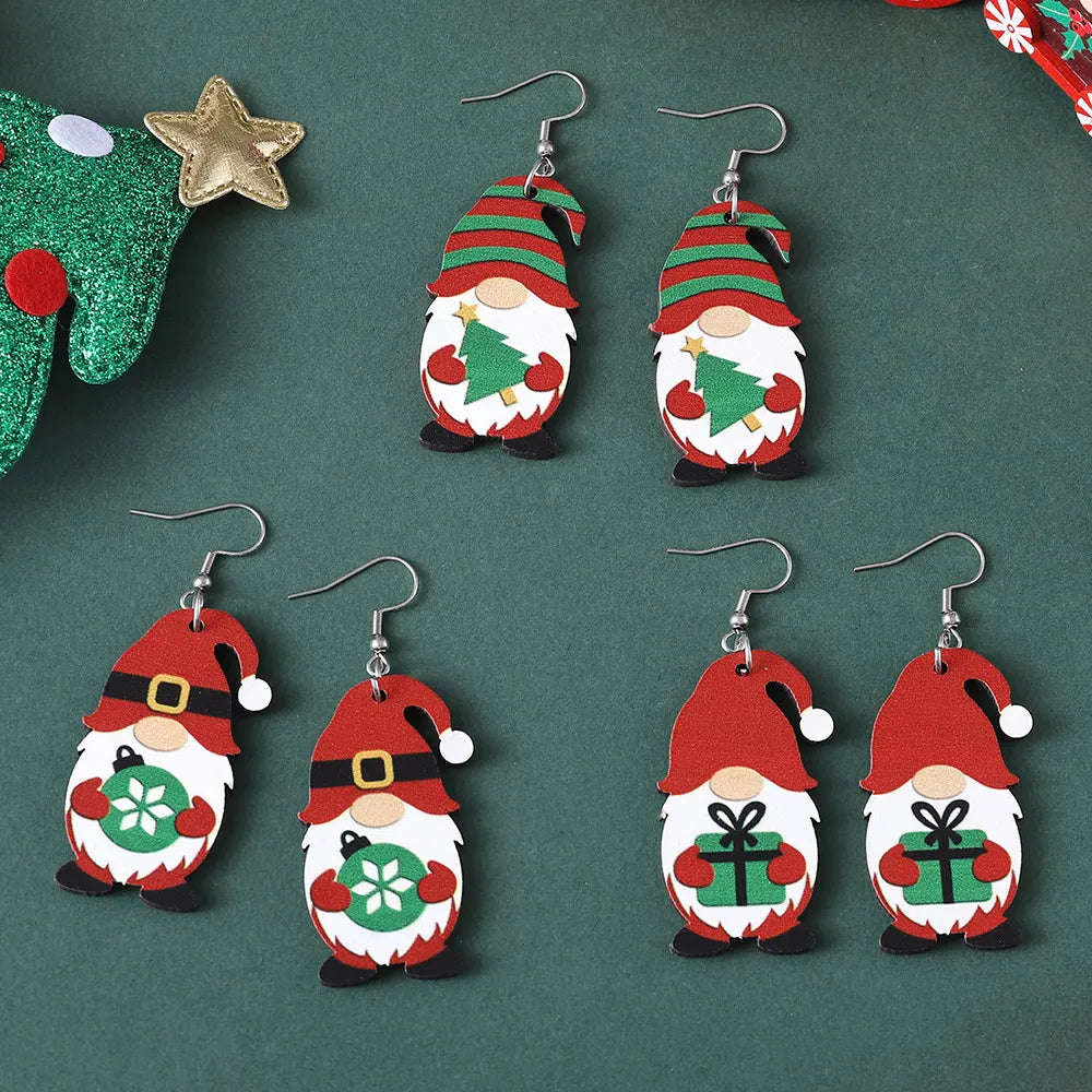 Vintage Christmas Cute Dwarf Earrings
