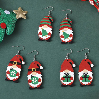 Vintage Christmas Cute Dwarf Earrings
