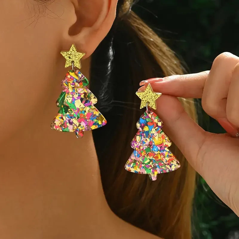 Christmas Tree Earrings