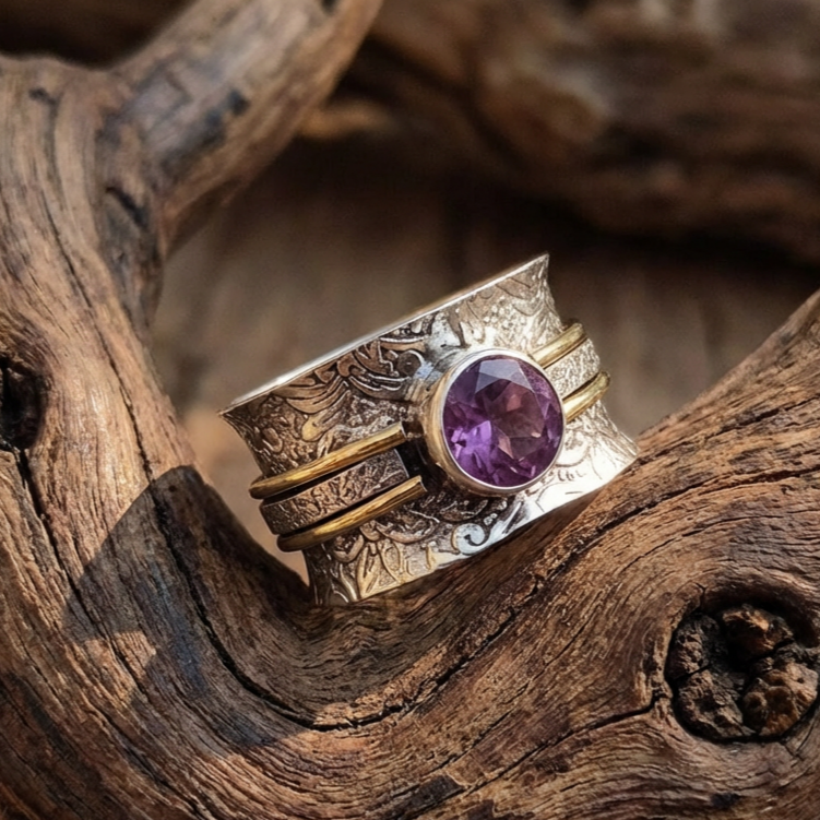 Bohemian Crystal Meditation Ring