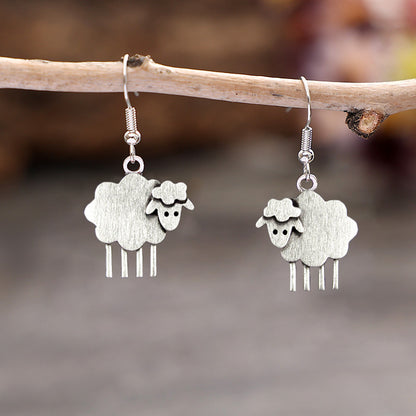 Vintage Sheep Earrings