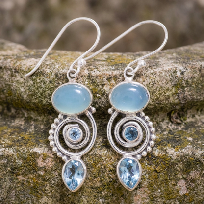 Vintage Moonstone Earrings
