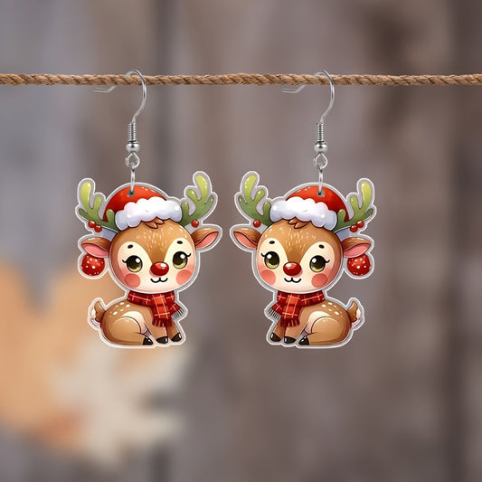 Christmas AcrylicDeer Earrings