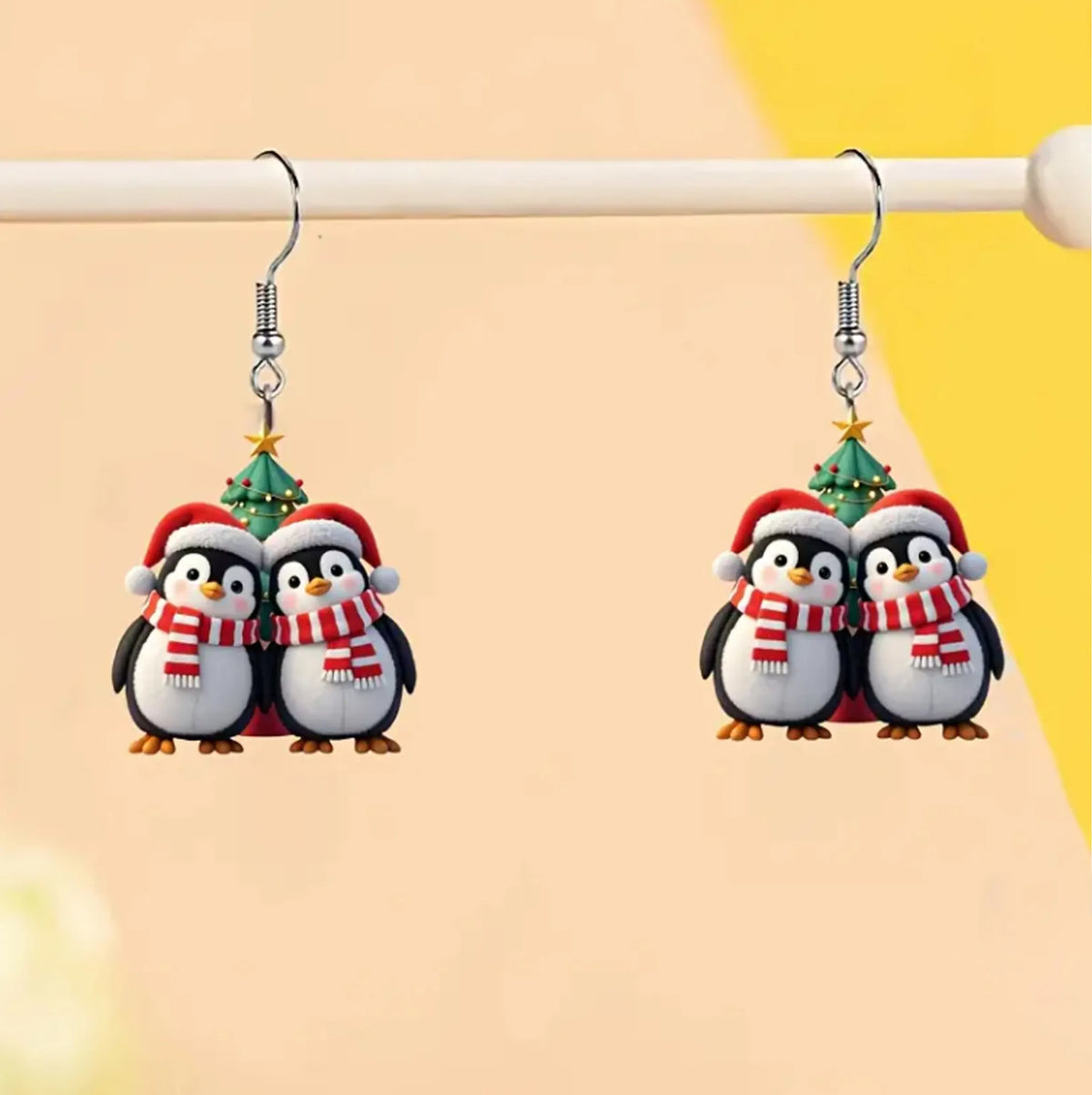 Christmas Twins Penguin Earrings