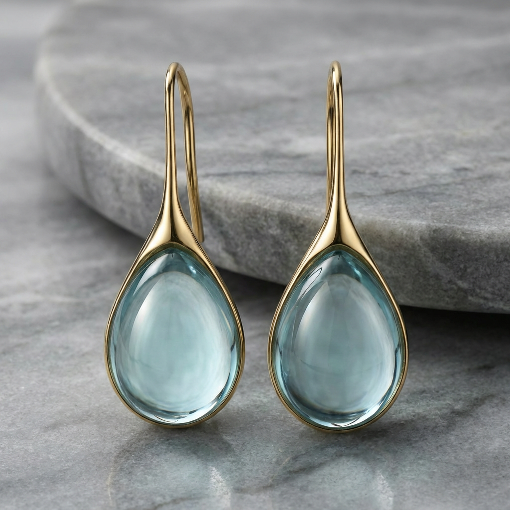 Crystal Drop Earrings in Gold and Silver