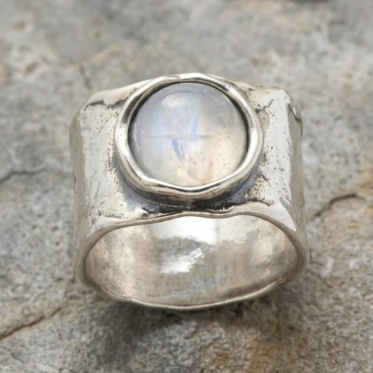 Moonstone Boho Ring