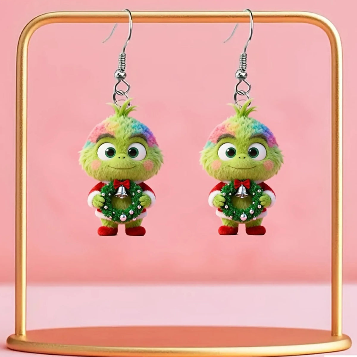 Christmas Hair Monster Earrings
