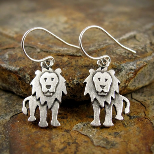 Vintage Lion Earrings