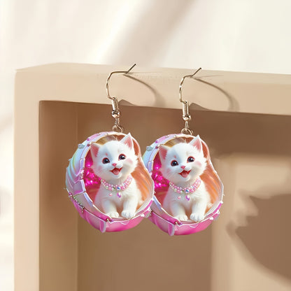 Cute Cartoon Cat Earrings