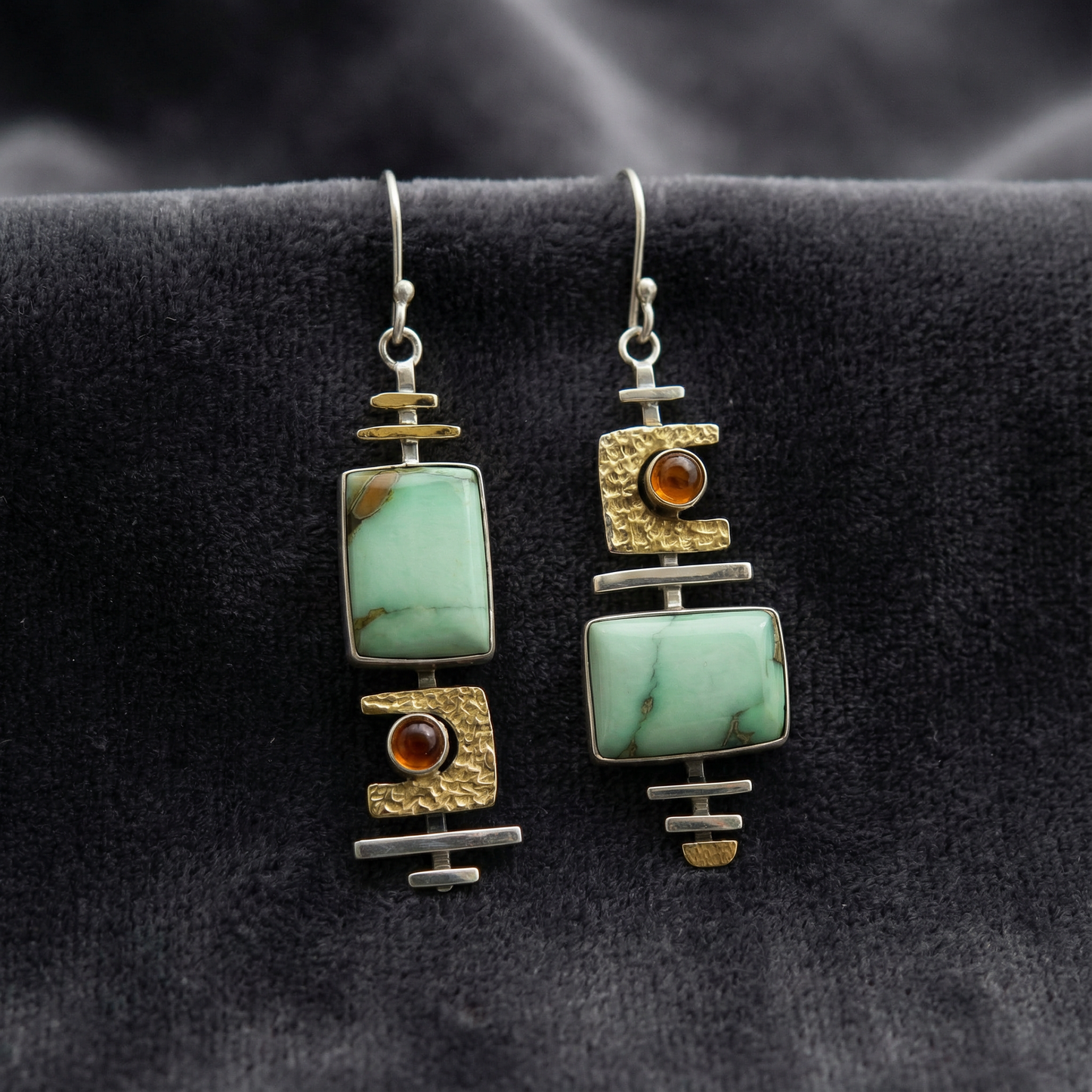Boho Vintage Geometric Drop Hook Earrings