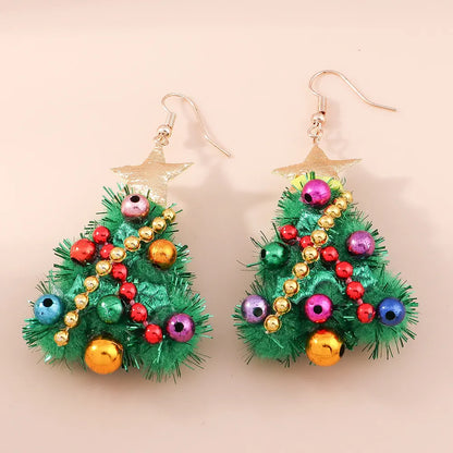 Handmade Christmas Tree Earrings
