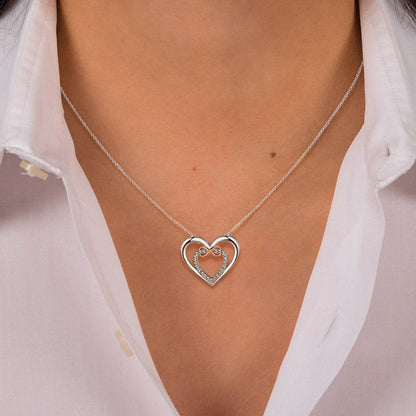 For Granddaughter - S925 Two hearts Infinity Necklace