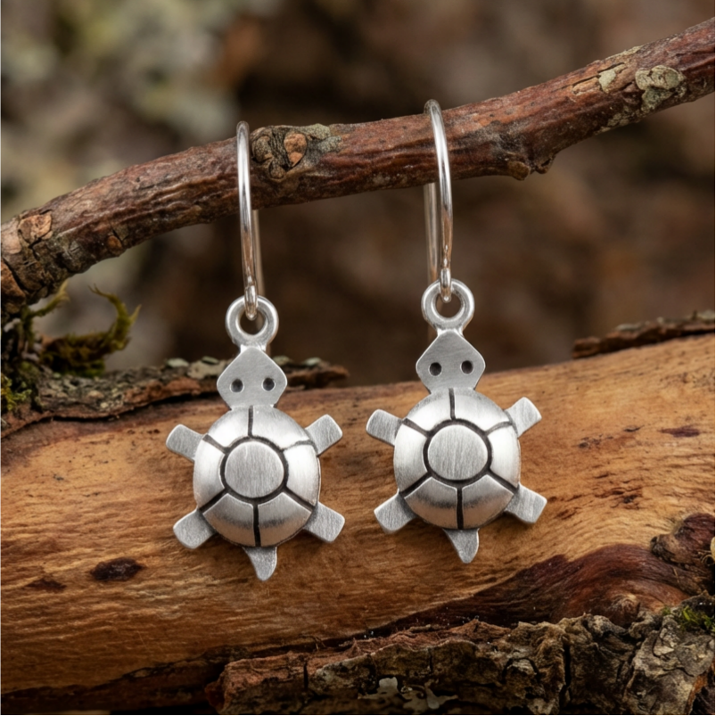 Tiny Turtle Earrings