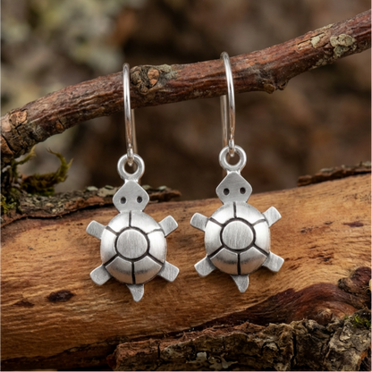 Tiny Turtle Earrings