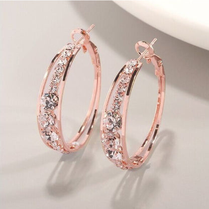 Diamond Studded Circular Earrings