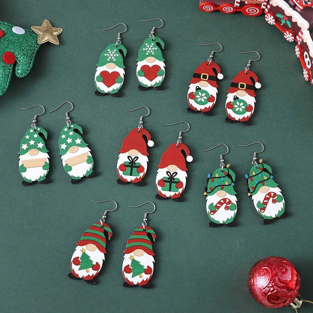 Vintage Christmas Cute Dwarf Earrings