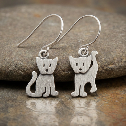 Tiny kitten Earrings