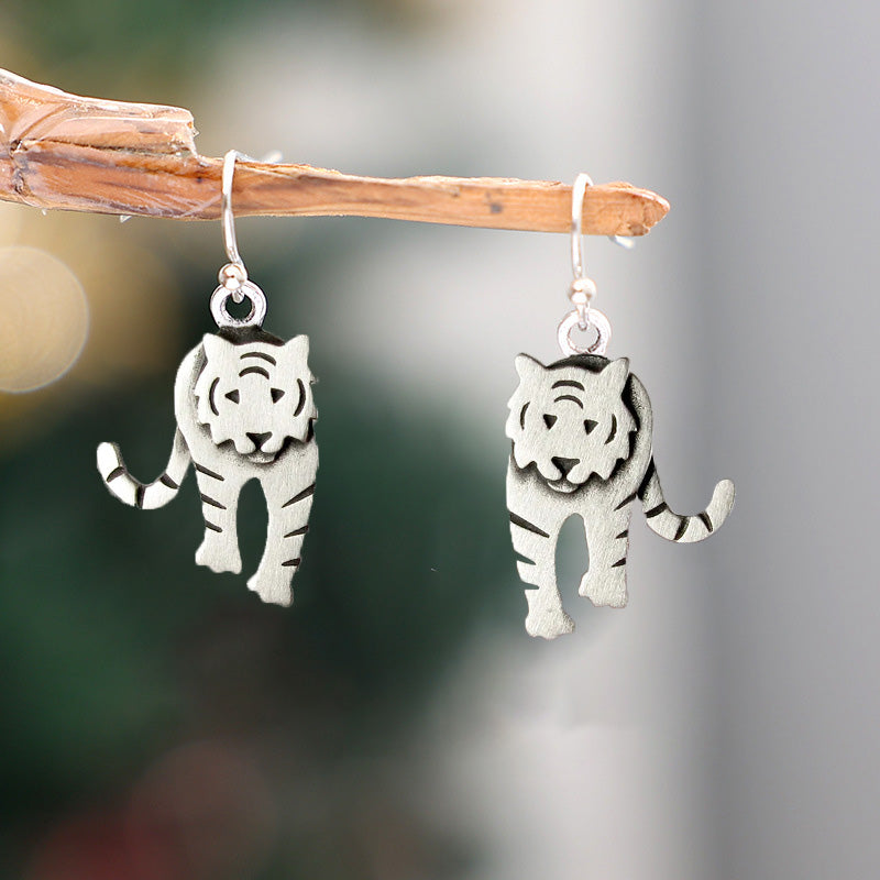 Vintage Tiger Earrings