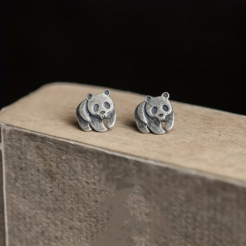 Vintage Panda Earrings