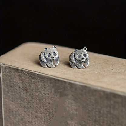 Vintage Panda Earrings