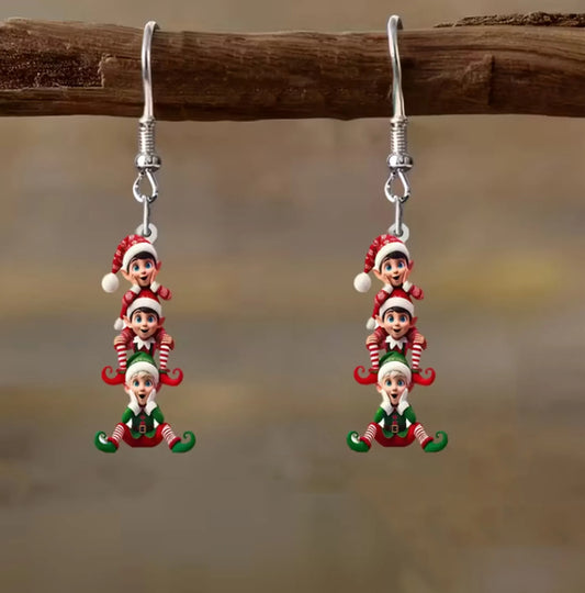 Christmas Elf Tassel Earrings