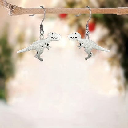 Vintage T-Rex Dinosaur Earrings