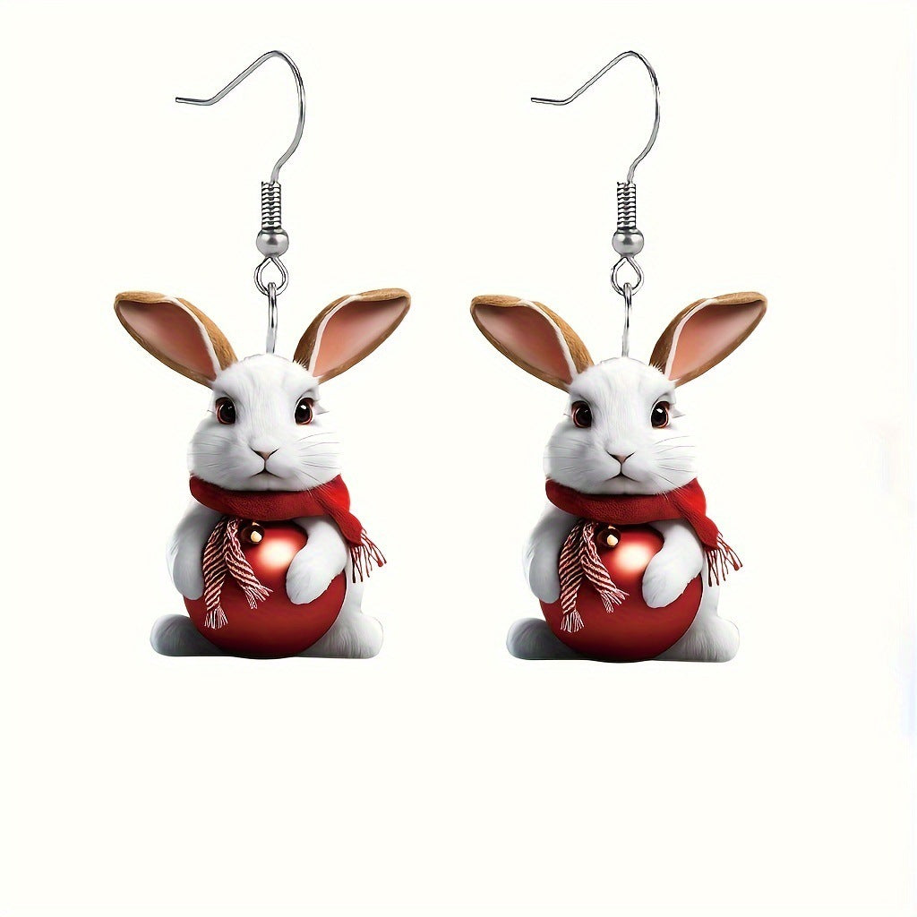 Charming Acrylic Rabbit Earrings
