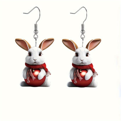 Charming Acrylic Rabbit Earrings
