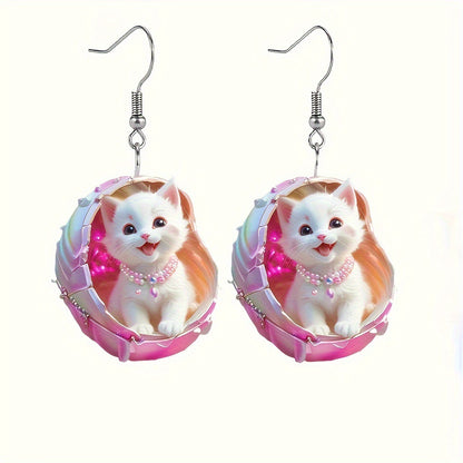 Cute Cartoon Cat Earrings