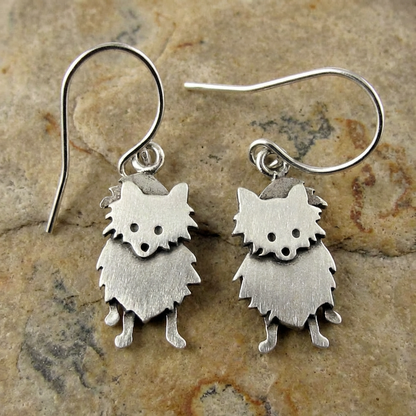 Tiny Pomeranian Earrings