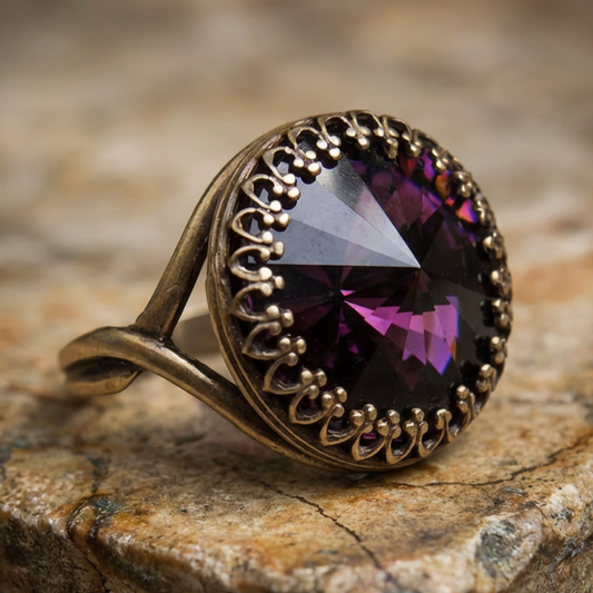 Vintage Circular Purple Ring