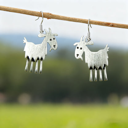 Vintage Goat Earrings