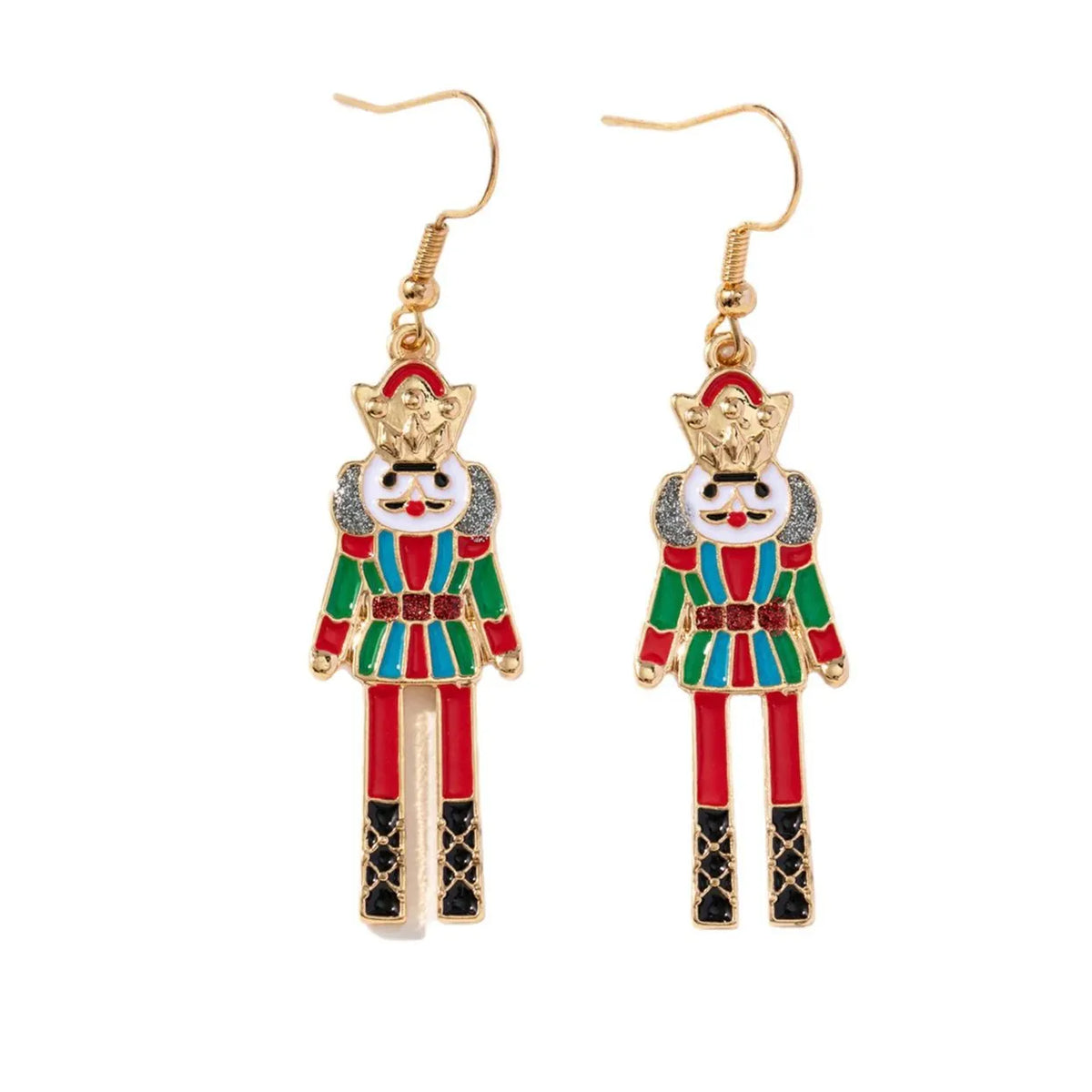 Vintage Drip Oil Nutcracker Soldier Ear Nails
