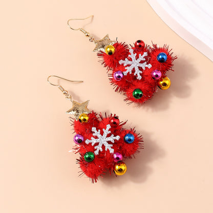 Handmade Christmas Tree Earrings