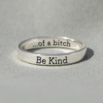 💓2025-New Year Hot Sale🎁 BE KIND...OF A BI♥CH Signature Ring