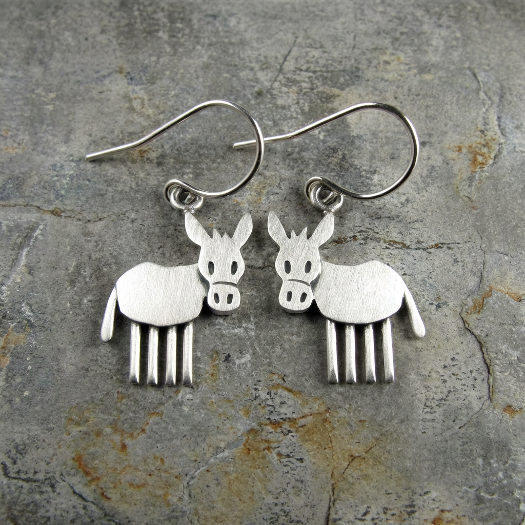 Tiny Donkey Earrings