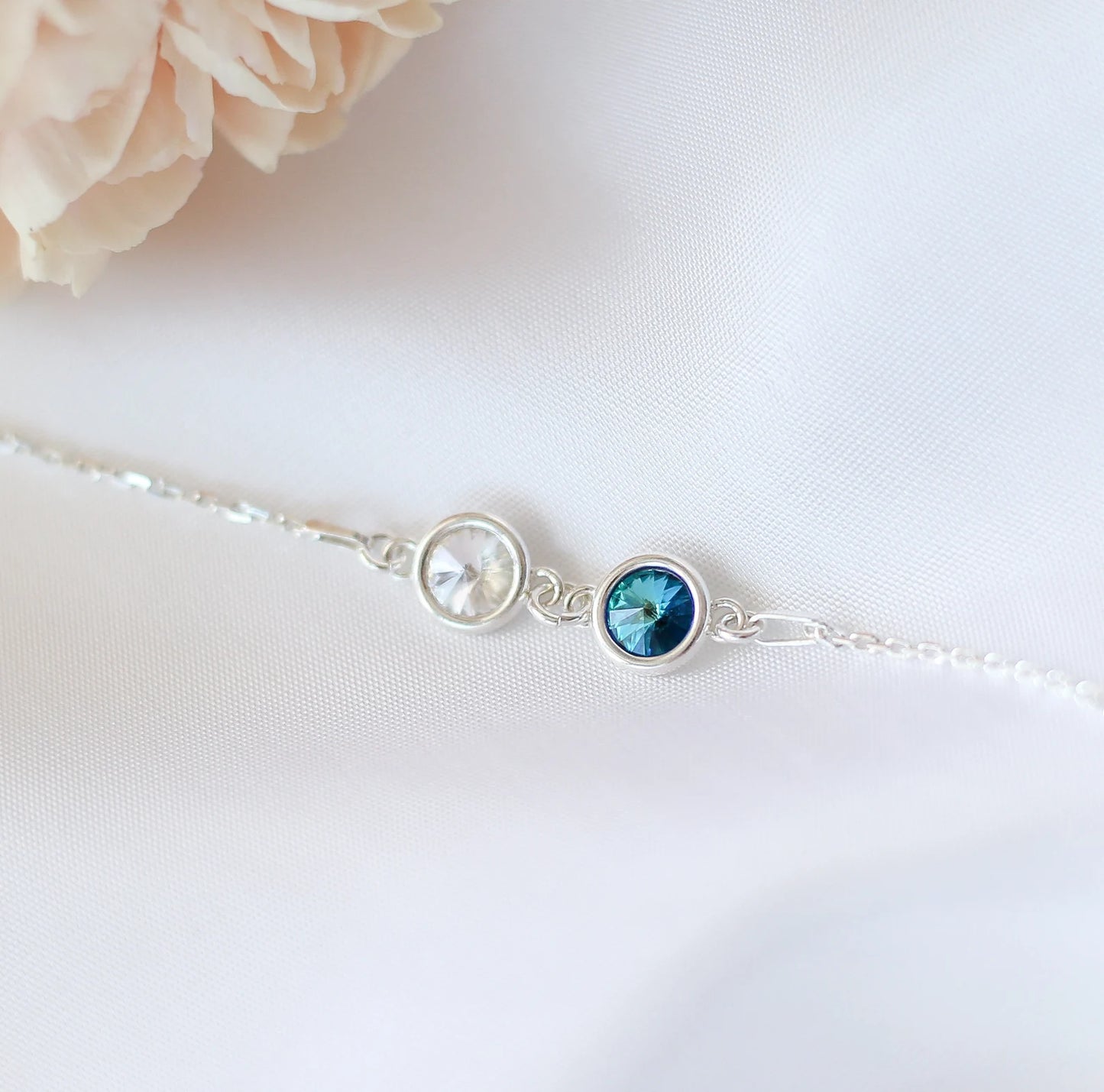 [⚡48% OFF] Grandmother And Granddaughter Forever Linked Together Custom Birthstones Bracelet