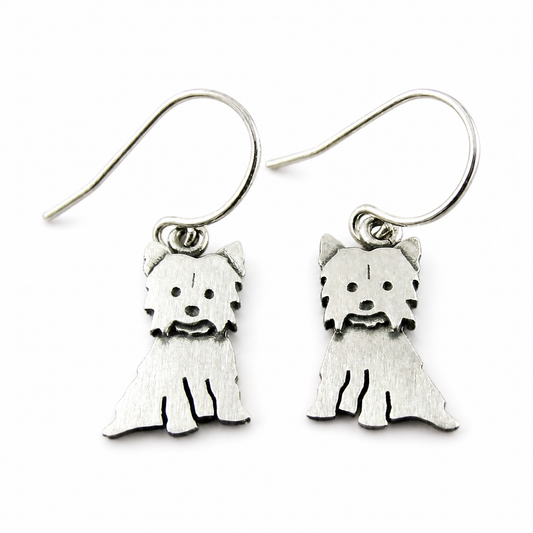 Tiny Yorkshire Terrier Earrings
