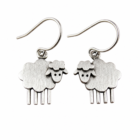 Vintage Sheep Earrings