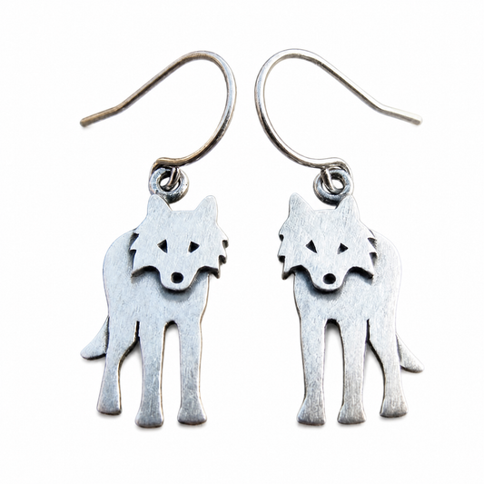 Vintage Wolf Earrings