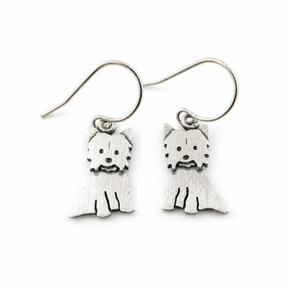 Tiny Yorkshire Terrier Earrings